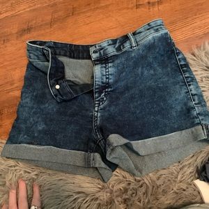 Blue jean shorts